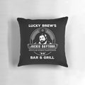 Pillow featuring the iconic "Jackie Daytona" character from the TV series "What We Do in the Shadows