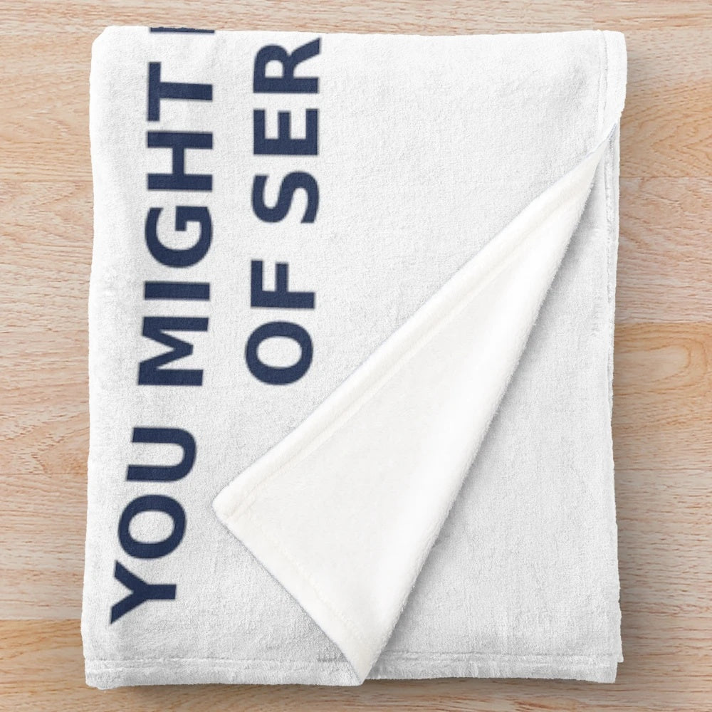 Wheatley Plush Blanket with Portal 2 Quote