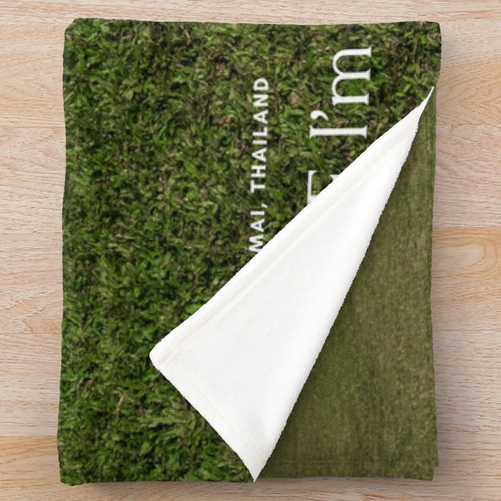 Wheelbarrow-inspired plush blanket for gardening and outdoor activities