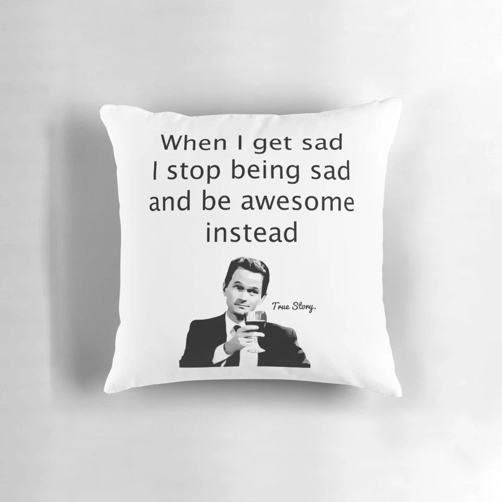 HIMYM Barney Stinson Themed Decorative Pillow