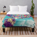 Soft, plush blanket with a whimsical air-themed design, inspired by the Disney movie "Up
