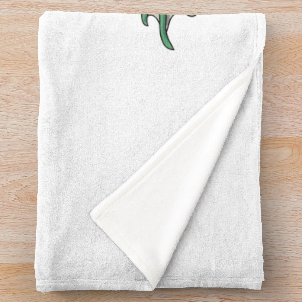 Banjo playing frog plush blanket