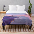 Soft plush blanket featuring the fantasy character Alarik the Elven Hero