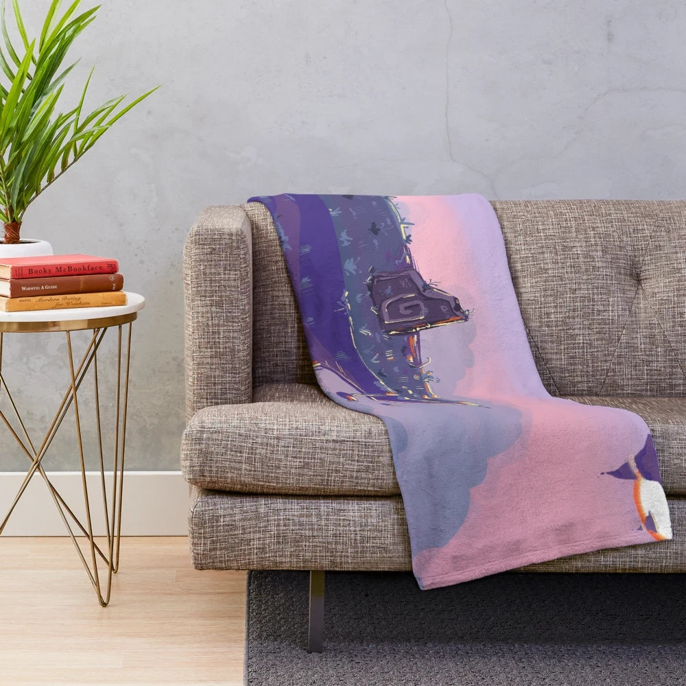 Soft plush blanket featuring the fantasy character Alarik the Elven Hero