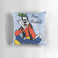 Colorful pillow featuring a playful, cartoon-style image of the iconic Disney character Goofy.