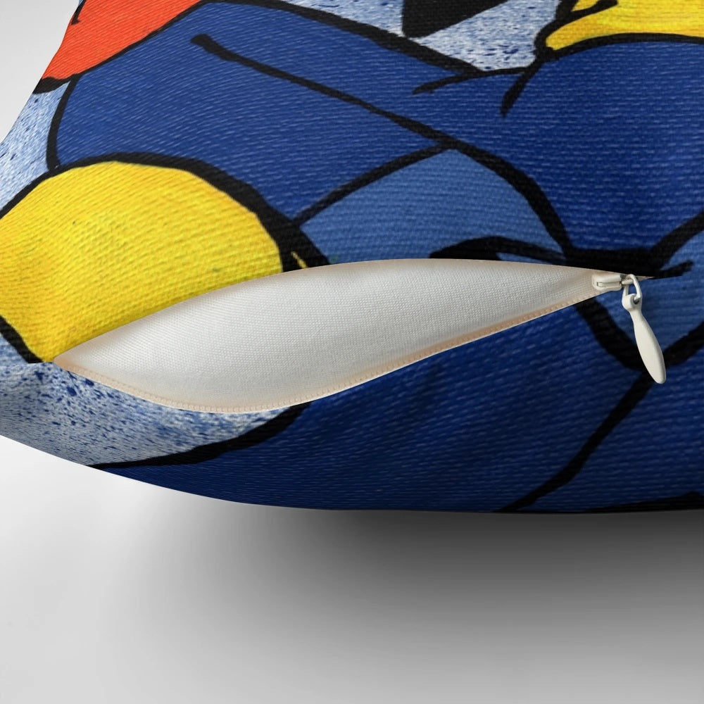 Colorful pillow featuring a playful, cartoon-style image of the iconic Disney character Goofy.