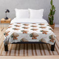 Marcel the Shell with Shoes On live-action plush blanket