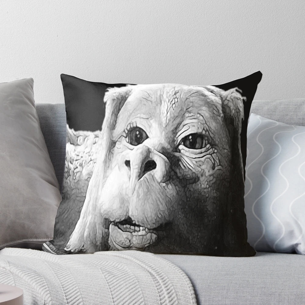 Whimsical decorative pillow featuring a luck dragon design inspired by the classic fantasy film "The Neverending Story"