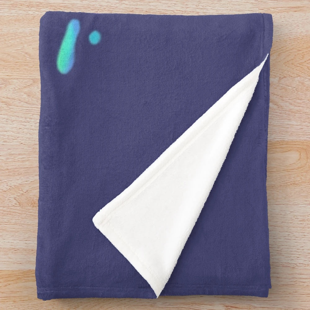 Whimsical plush blanket featuring mythical sea creatures and fantasy underwater animals
