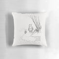 Whimsical Winnie the Pooh and Piglet inspired decorative pillow for nursery or children's room