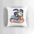 Whimsical worm-shaped pillow inspired by the classic movie Labyrinth