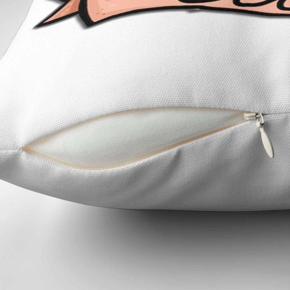 Whimsical worm-shaped pillow inspired by the classic movie Labyrinth