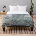 Whistler Blackcomb resort map printed on a soft, cozy plush blanket