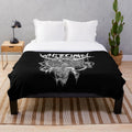 Whitechapel DBFC inspired plush blanket featuring heavy metal artwork