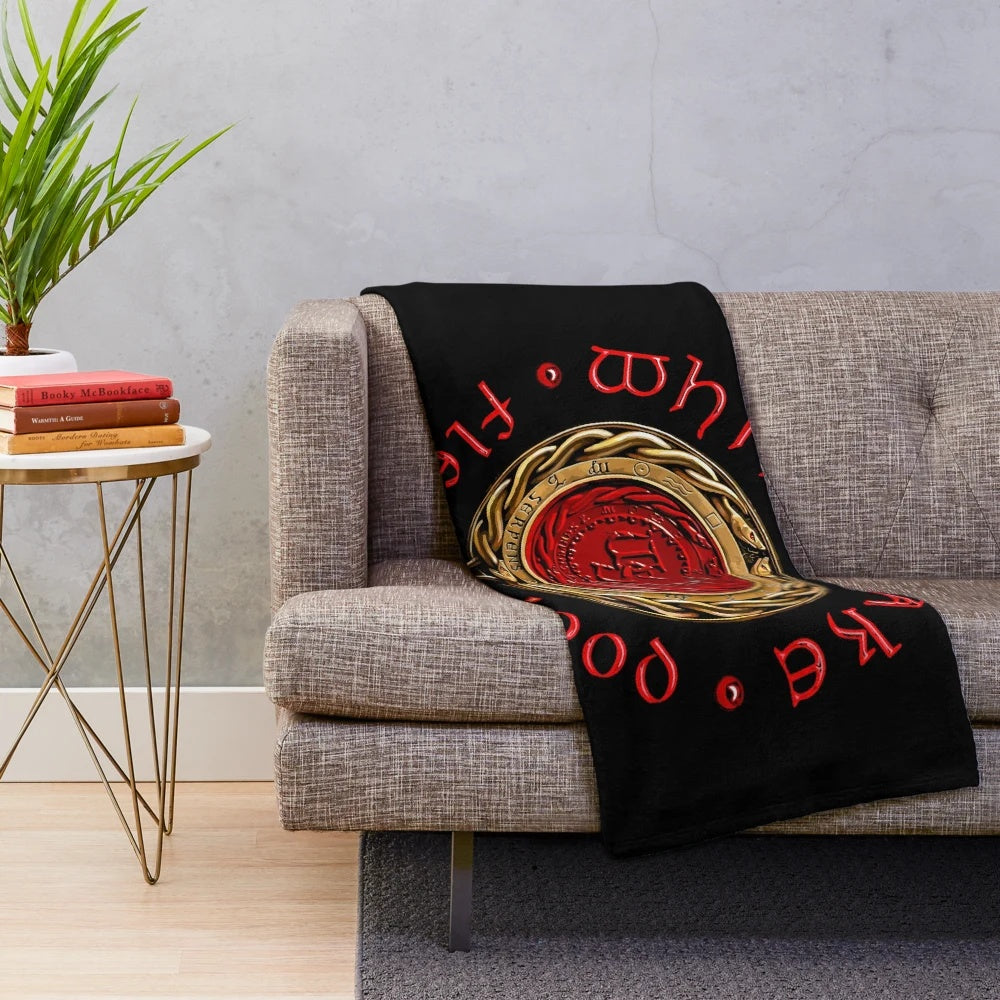 Soft and cozy plush blanket featuring the Whitesnake band logo