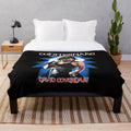 Whitesnake inspired plush blanket with band logo art