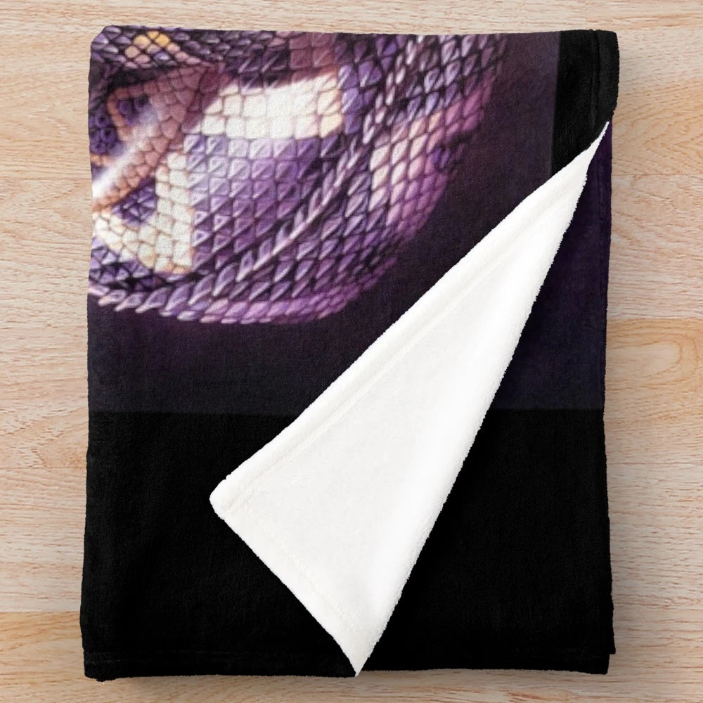 Whitesnake inspired plush blanket featuring the Lovehunter album art design