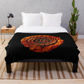 Whitesnake inspired plush blanket with band logo