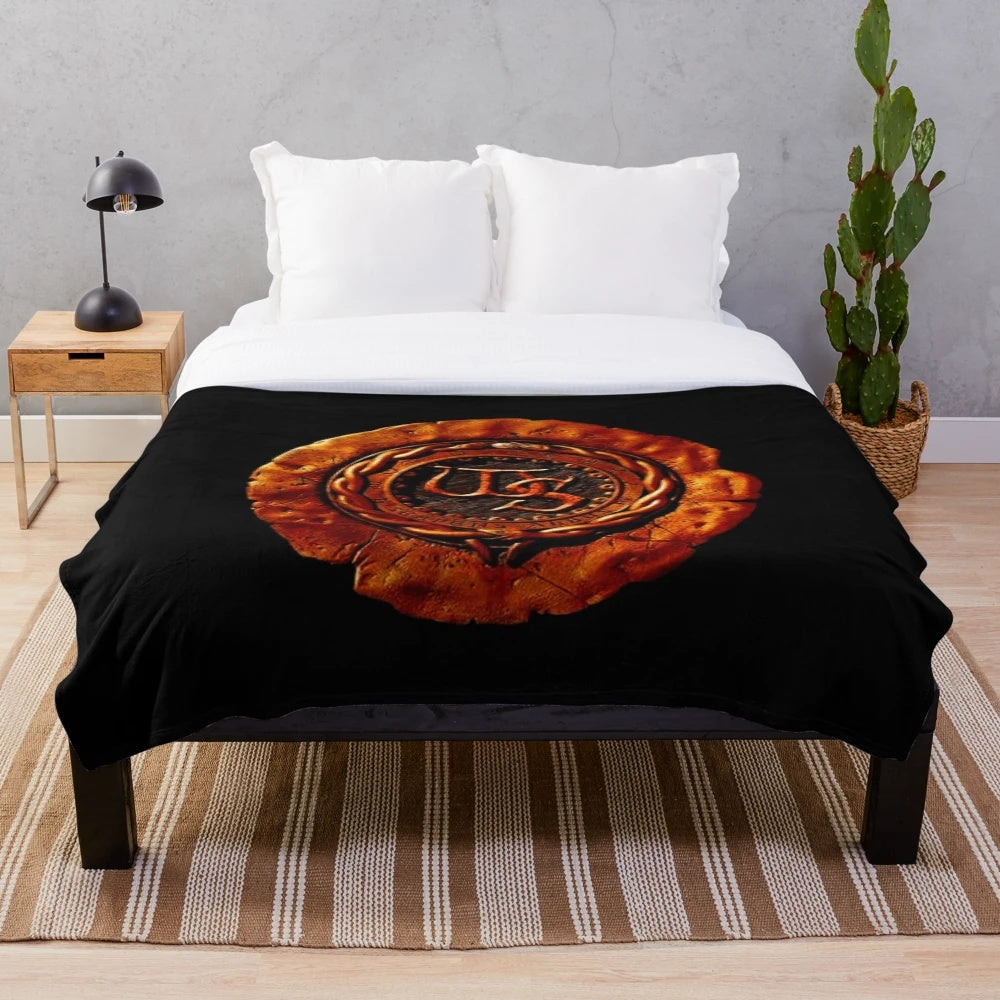 Whitesnake inspired plush blanket with band logo