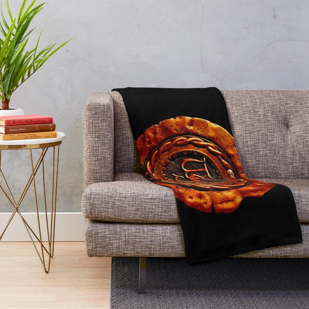 Whitesnake inspired plush blanket with band logo