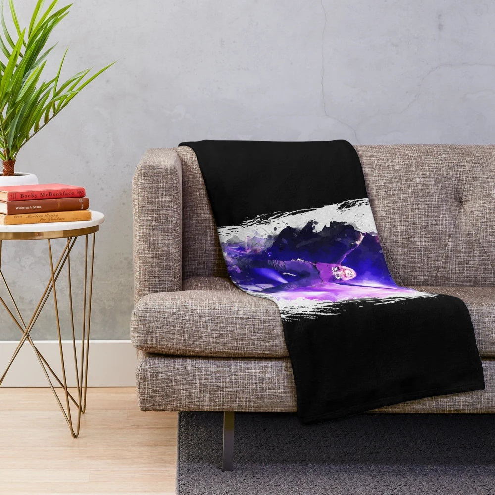 Whitesnake inspired plush blanket featuring the band's logo and imagery