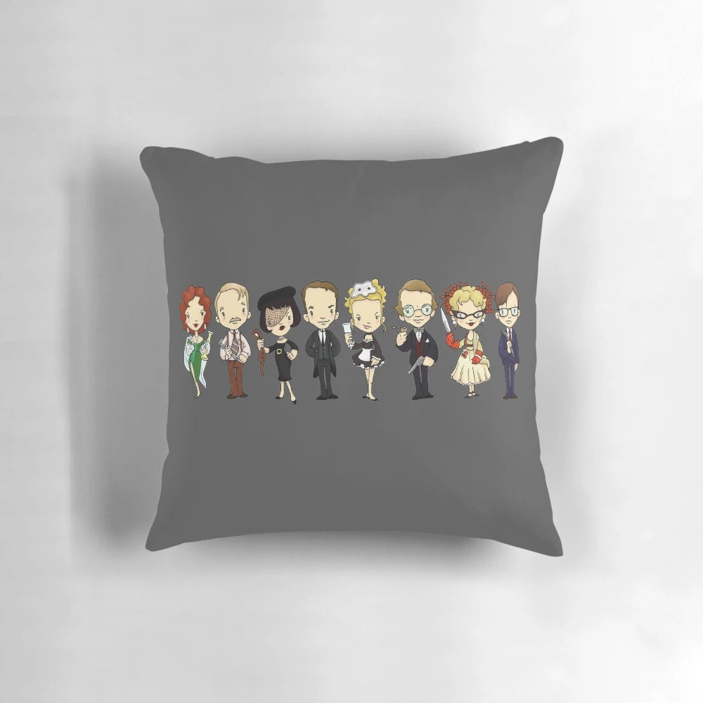 Plush Whodunit Mystery Pillow Inspired by the Classic Cluedo Board Game