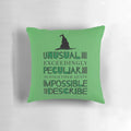 Wicked Musical Quote Pillow featuring a unique and quirky design with the iconic "What is this Feeling" lyrics