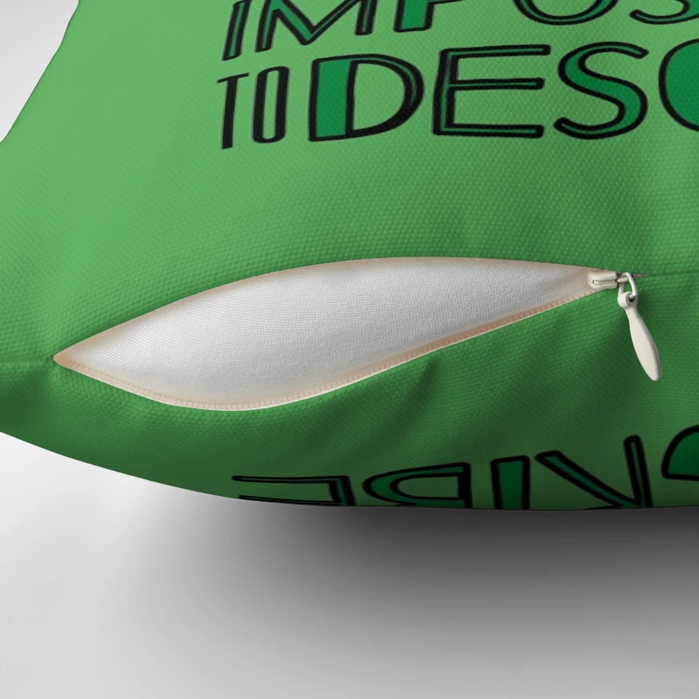Wicked Musical Quote Pillow featuring a unique and quirky design with the iconic "What is this Feeling" lyrics