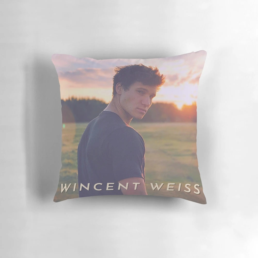 Wincent Weiss-Inspired Pillow with Singer's Name and Image