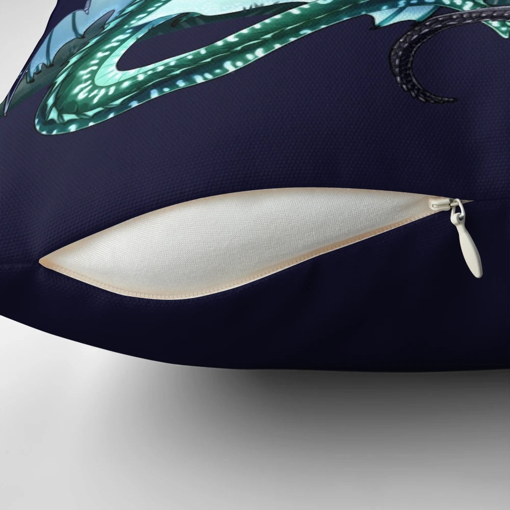 Wings of Fire Legends Pillow featuring Fathom, Darkstalker, and Clearsight