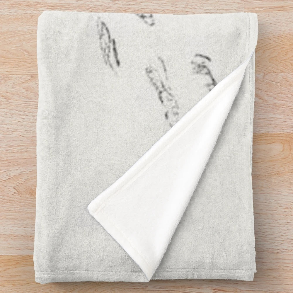 Winnie the Pooh inspired sketch plush blanket