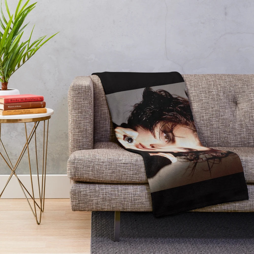 Winona Ryder inspired plush blanket with album artwork design