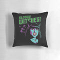 Decorative witches-themed pillow inspired by the popular TV show "What We Do in the Shadows