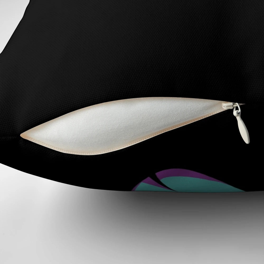 Decorative witches-themed pillow inspired by the popular TV show "What We Do in the Shadows