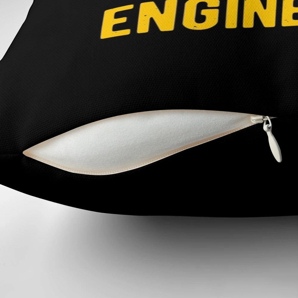 A funny civil engineering pillow with an amusing quote or saying