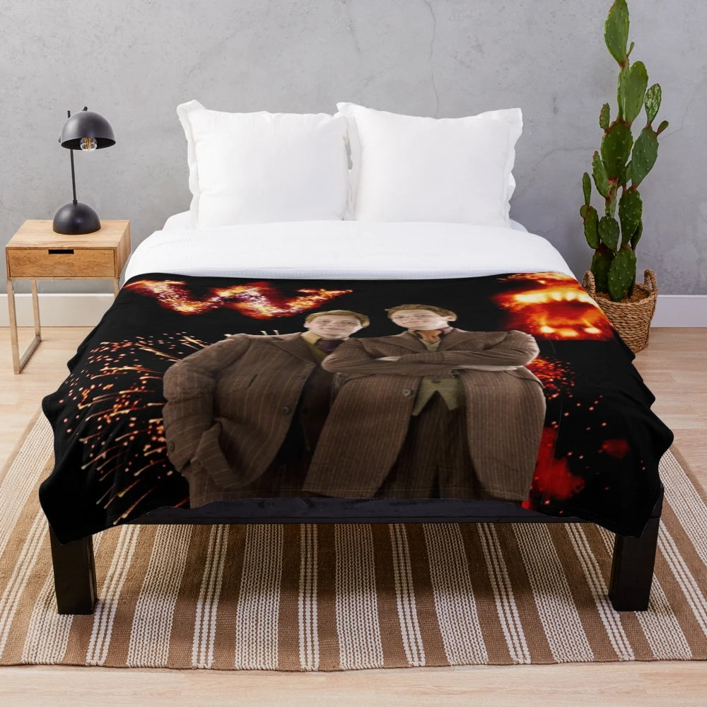 Harry Potter Inspired Wizard Twins Plush Blanket