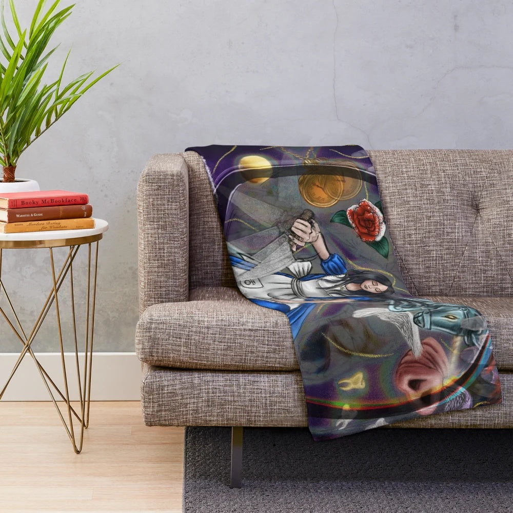 Abstract Madness Returns classic plush blanket inspired by Alice in Wonderland