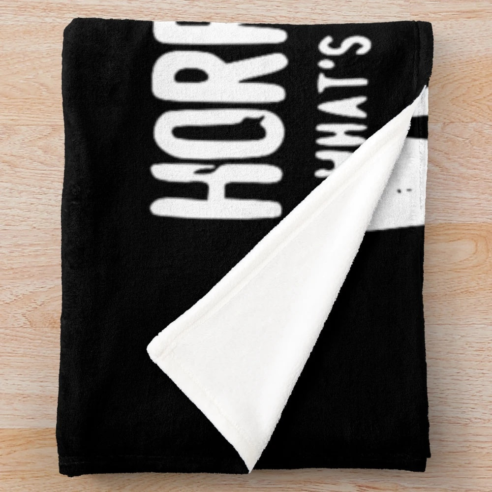 Scream-inspired horror movie plush blanket