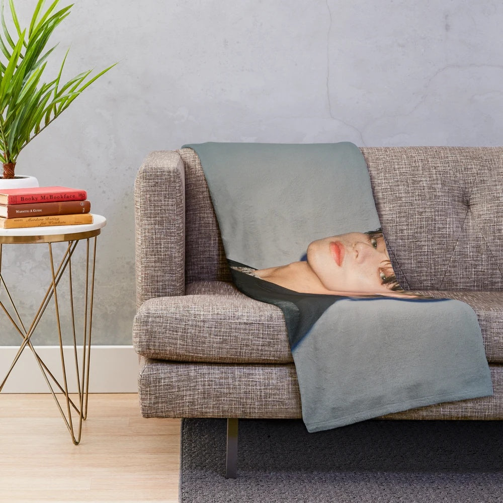 ATEEZ Wooyoung-themed plush blanket