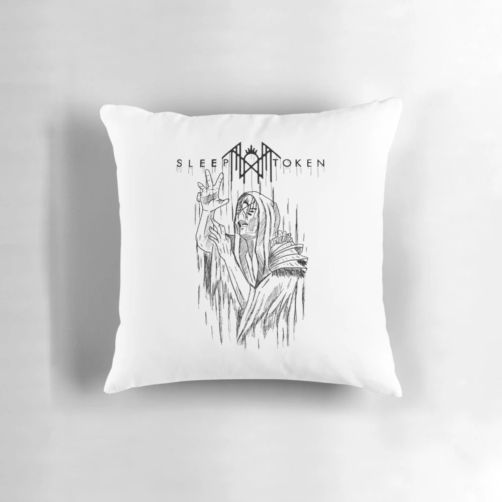 Worship The Black Symbol Metal Music Pillow