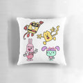 Wow Wow Wubbzy plush pillow featuring the cartoon character Wubbzy and his friends, a perfect throw pillow for kids and nostalgic adults.