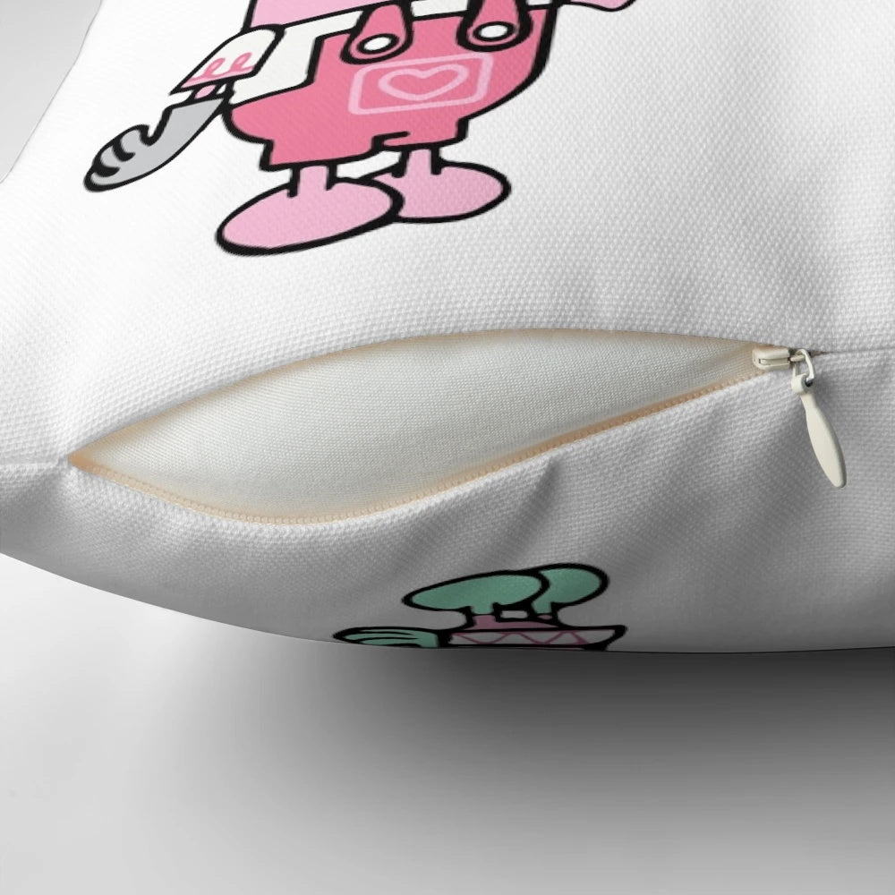 Wow Wow Wubbzy plush pillow featuring the cartoon character Wubbzy and his friends, a perfect throw pillow for kids and nostalgic adults.