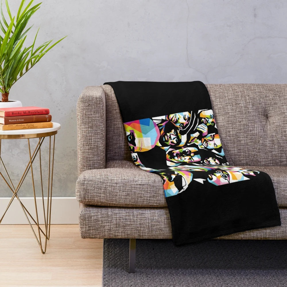 Wpap Rapper Plush Blanket for Music Fans
