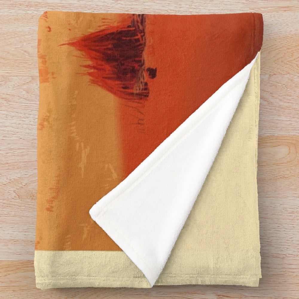 X Files Inspired Plush Blanket with I Want to Believe Poster Design