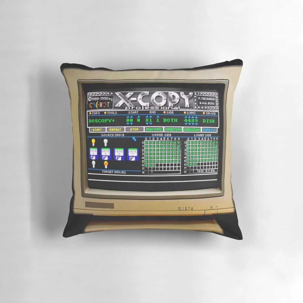 Xcopy Monitor - Amiga Copy Software Pillow