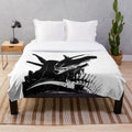 Xeno plush blanket featuring extraterrestrial creature design