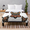 Xolo dog themed plush blanket with Mexican hairless dog design