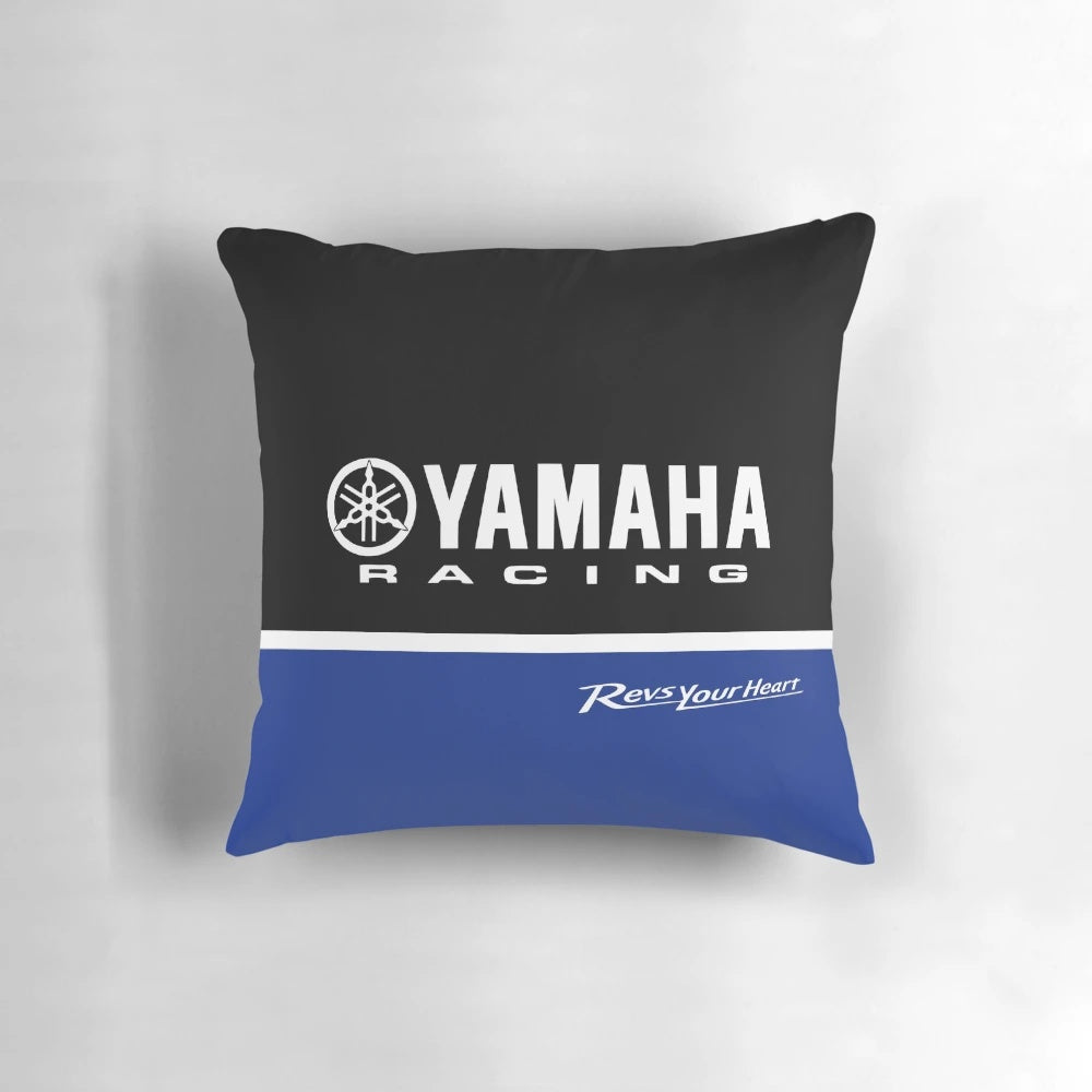 Yamaha Race Pillow with Motorcycle Racing Design