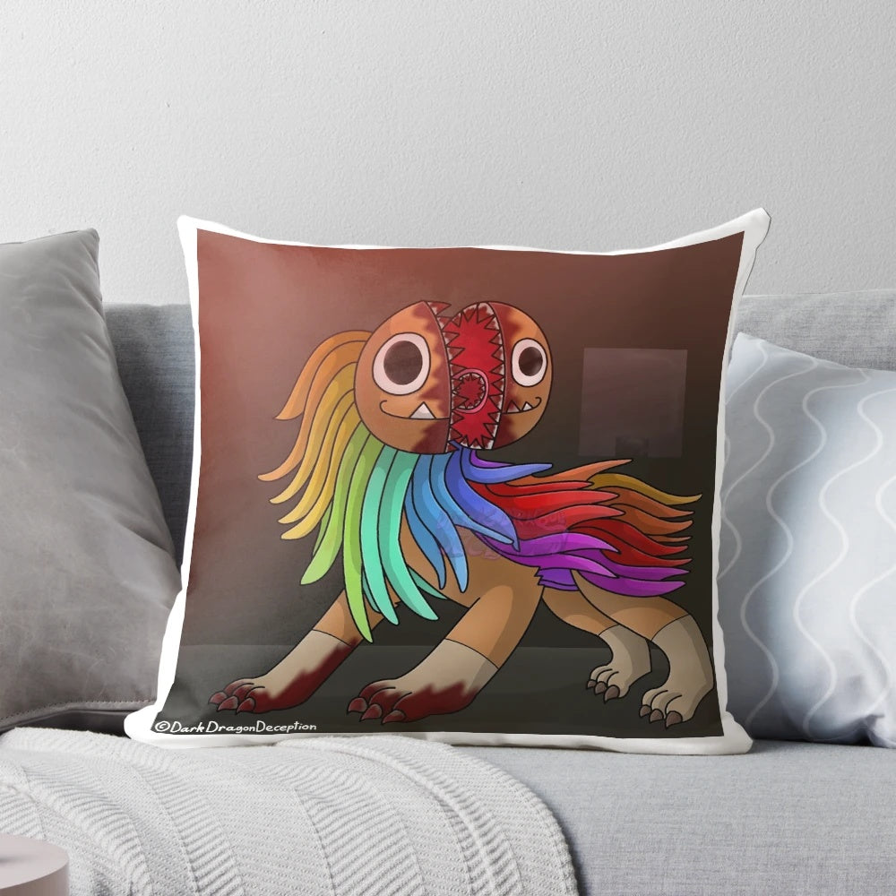 Soft and cuddly Yarnaby plush from Poppy Playtime Chapter 4, a monster-themed decorative pillow