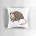 Yeehaw Possum Throw Pillow - Adorable Opossum Cushion for Cowboy and Cowgirl Home Decor